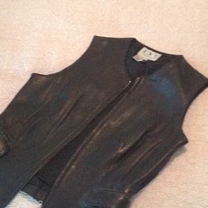 Leather vest